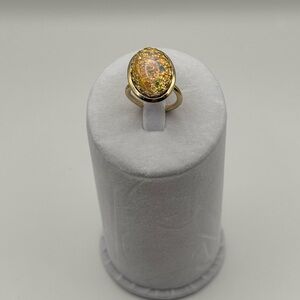 Vintage 1960’s Sarah Coventry Faux Fire Opal Statement Ring